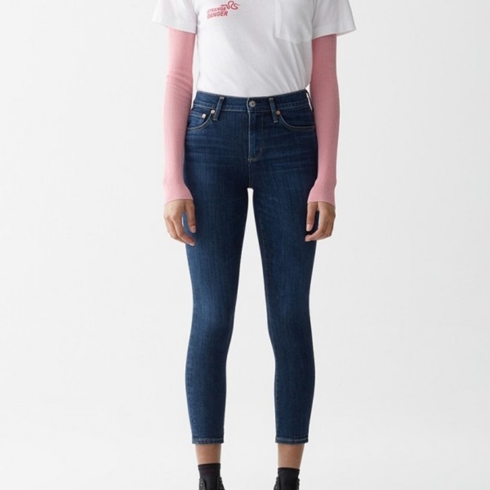 AGOLDE Sophie Mid-Rise Skinny Crop jeans- size 30